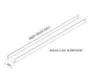 Máng cáp W200 H100