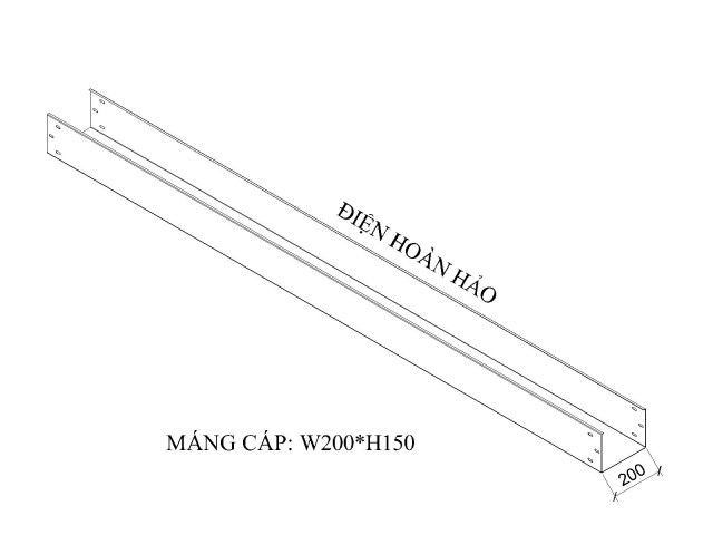 Máng cáp W200 H150