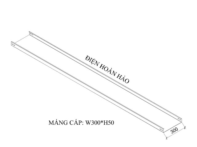 Máng cáp W300 H50