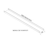 Máng cáp W300 H75
