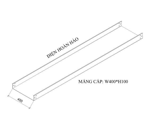 Máng cáp W400 H100