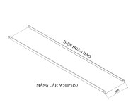 Máng cáp W500 H50