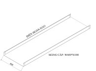 Máng cáp W600 H100