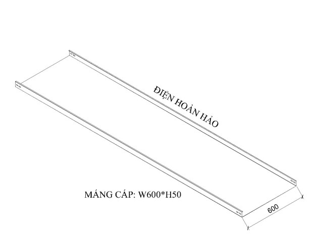Máng cáp W600 H50