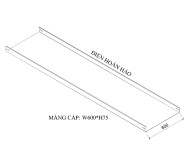 Máng cáp W600 H75