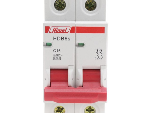 Mcb Himel HDB9H632C20 2P 10A 20kA