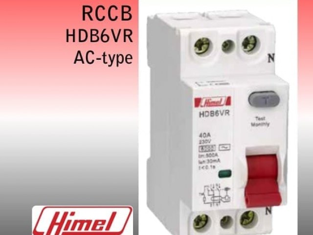 Rccb Himel HDB6VR2100SC 2P 100A 30mA